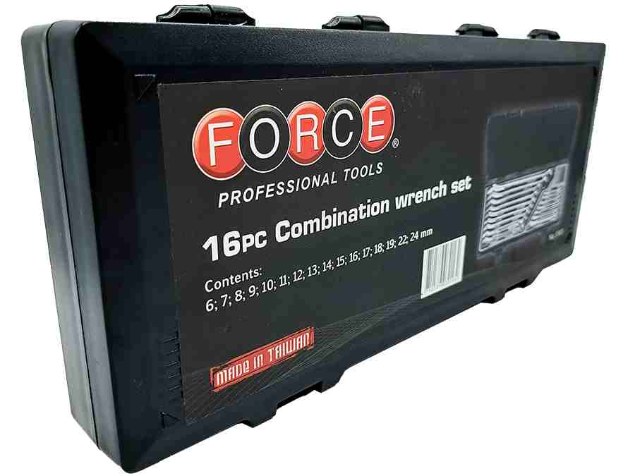 جعبه 16 عددی  آچار یکسر تخت یکسر رینگ فورس مدل FORCE - 5161